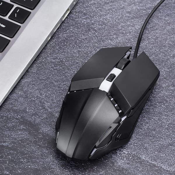 Kablet Mus Farverig Lysende Optisk Gaming Mus 4D Ergonomiske Computerdele