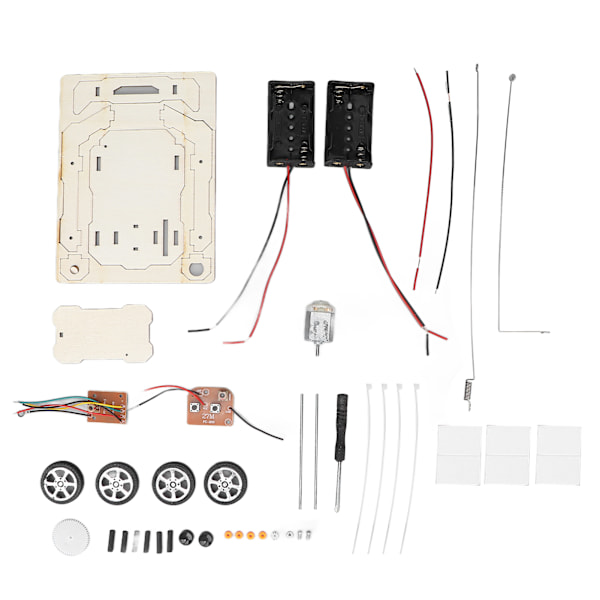 DIY Trådlös Fjärrkontroll Bil Trä RC Bil Modell Kit för Pojkar och Flickor Tonåringar och Vuxna