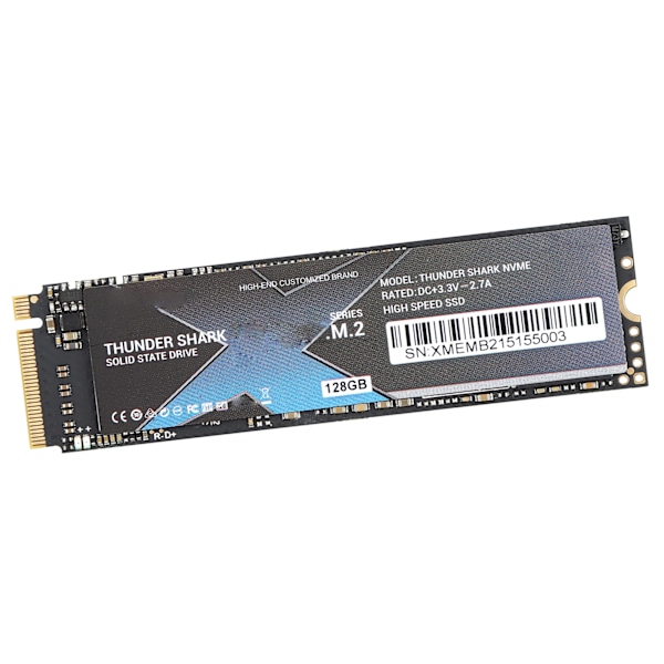 SSD M.2 / NVME-gränssnitt Full Power Mode Solid State Drive för stationär dator Lagringsdata 128 GB