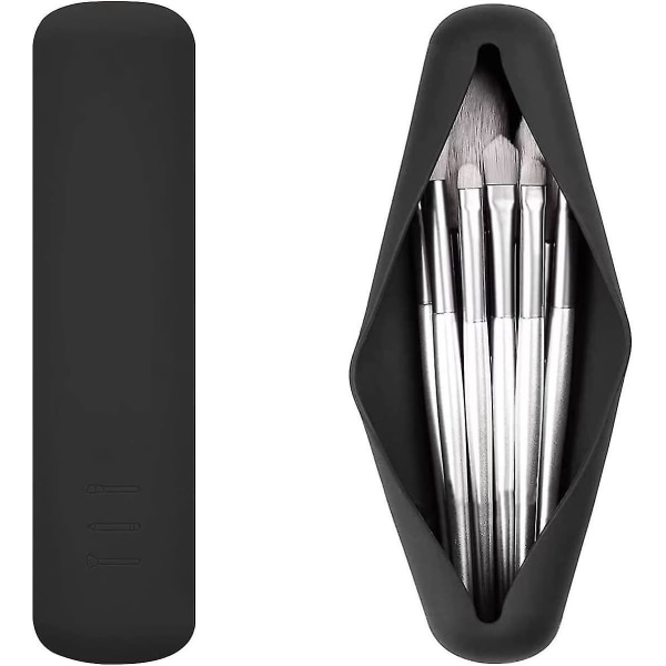 Bärbar organizer - Silikonresehållare för trendiga kosmetiska ansiktsborstar - elegant case (2 st)