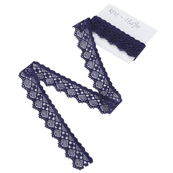 Spetsband Klädtillbehör Dekorera Hantverk DIY Material 10 Yard 2cm Bredd Mörkblå