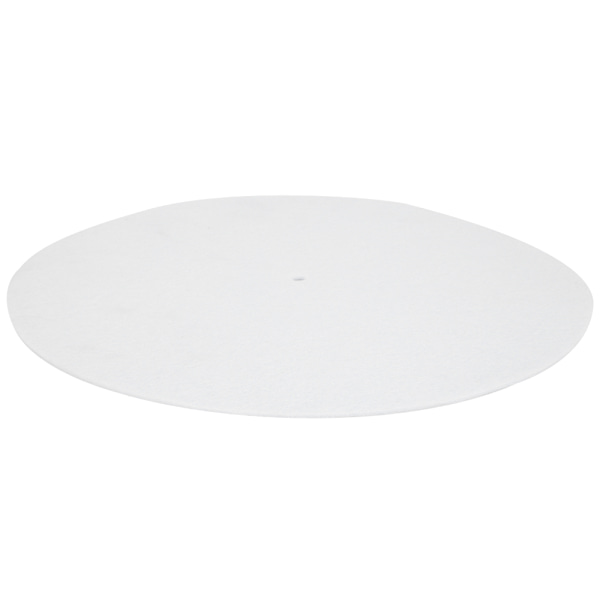 Levysoitin Platter Mat 12" tärinää estävä Audiophile Pad vinyylilevysoittimelle (valkoinen)