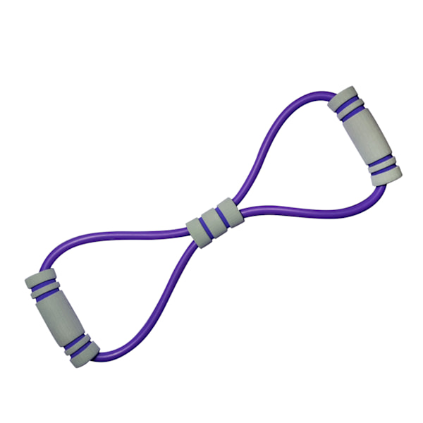 Figur 8 Fitness Motståndsband 8-formad Motståndsband Dragande Rep Bröst Arm Träningsutrustning för Kvinnor Hemträning Lila