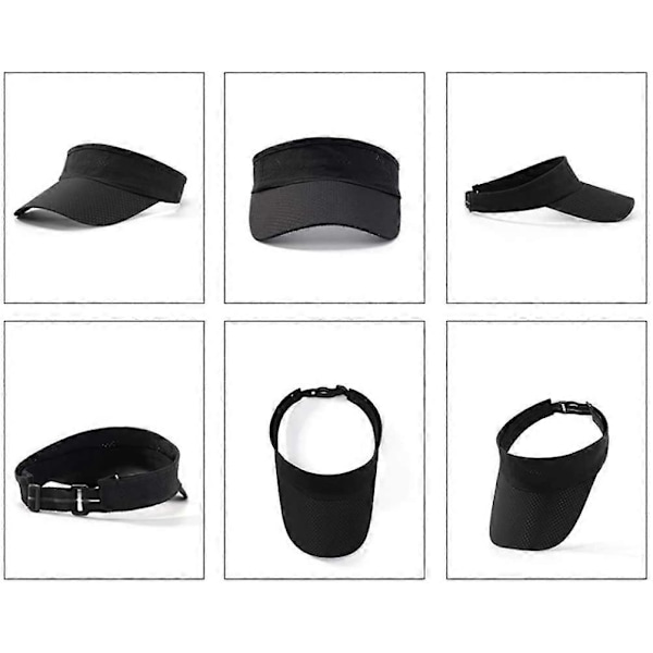 VISIRCAPS anti - UV caps for menn og kvinner, sportscaps, hurtigtørkende, ultralett caps, visir, golf, tennis, sykling, VISIRCAPS med løpebaseballcaps Sum