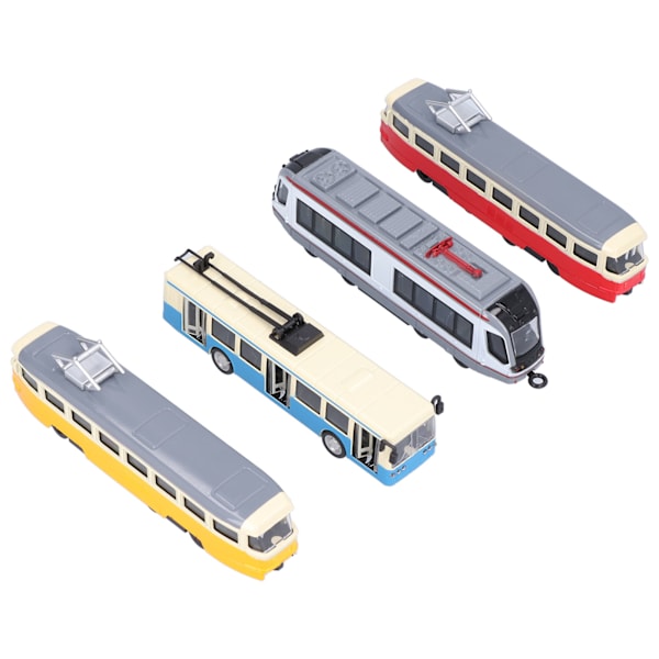 Højhastighedstog Bus Model PullBack Køretøjssamling Model Legetøj til Børn (D Gruppe)