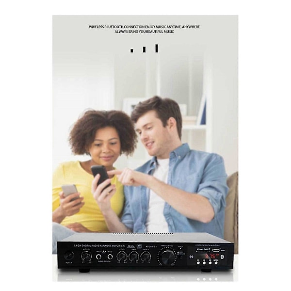 5.1-kanavainen HIFI-subwoofer suuritehoinen Bluetooth-vahvistin AU-pistoke