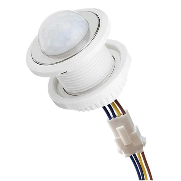 Mini bevægelsessensor lyskontakt 110-220v Pir sensor Smart detektion Tidsforsinkelse Justerbar infrarød