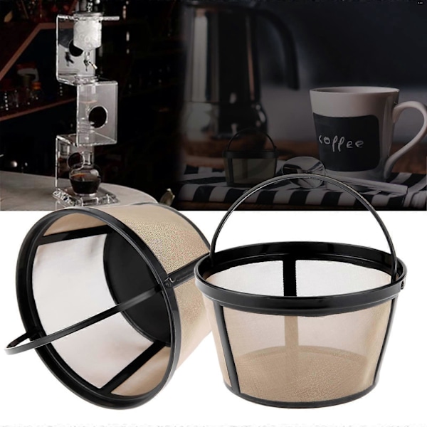 Kaffefilter Universell Permanent med Solid Bunn Designet