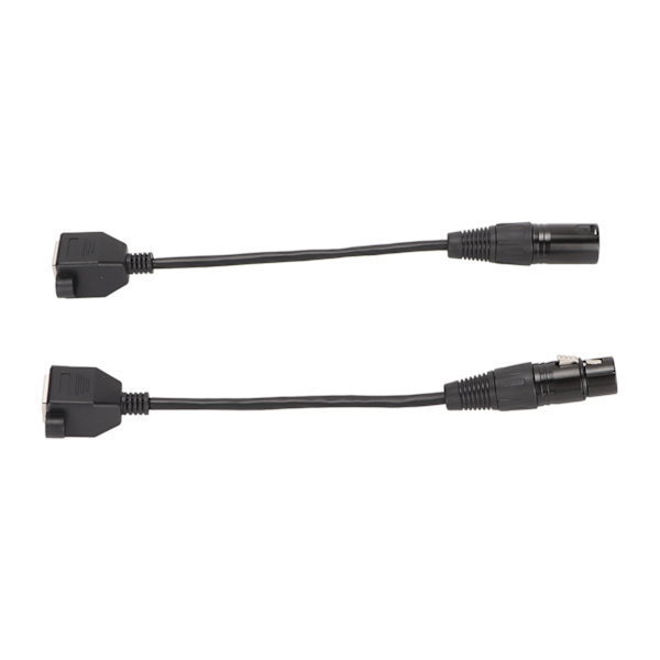 2 kpl XLR3–RJ45-kaapeli 3-pin Plug and Play -naaras XLR-verkkojohto LED-nauhatallennusstudioon