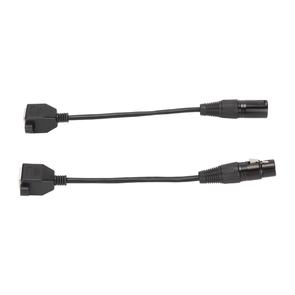 2 stk XLR3 til RJ45 kabel 3-pin Plug and Play hun XLR netværksledning til LED Strip Recording Studio