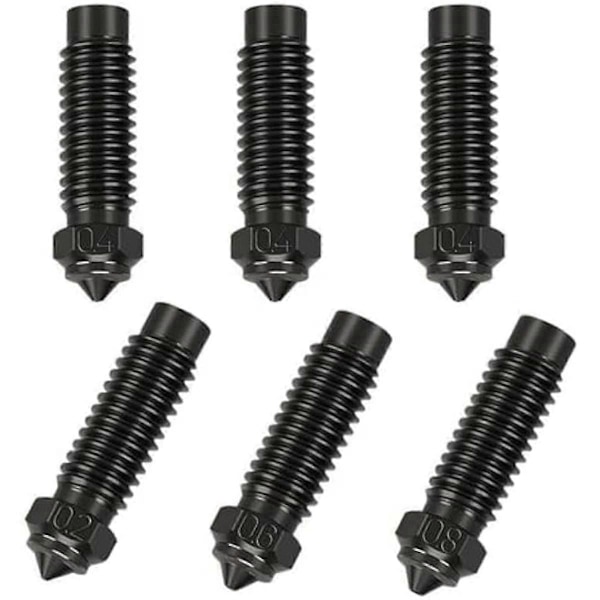 3D-skrivare Extruder Hotend Munstycken Kit Härdat Stål Munstycken