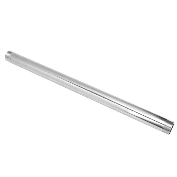 Rustfrit stål han gevindrør nippel adapter fittings VVS-system tilbehør 50cmG1 han gevind forlængerstang 50cm