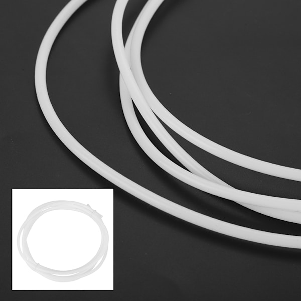 PTFE White Bowden Tube för 1,75 filament (2,0 mm ID/4,0 mm OD) För 3D-skrivare (1,5 M)