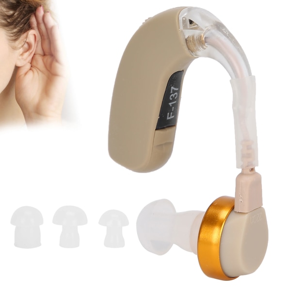 Høreapparat Øretelefon 130±5dB stemmeforstærkerforstærker til ældre Hørehjælp