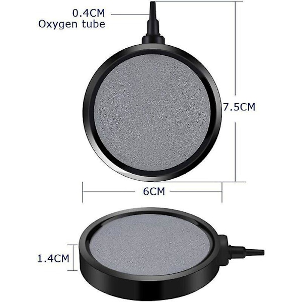 Akvarium Luftsten Bubbeldisk, Akvarium Bubbel Luftdisk Dichichir Ersättning för Akvarium Koi Damm 10.7cm Hydroponisk Pump Dammdekor