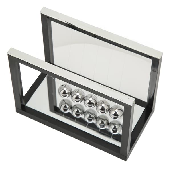 Pendulbold Elegant Stilfuldt Design Spejlstil Sort Svingende Bold Dekompression Legetøj til Skrivebordsdekoration Gave