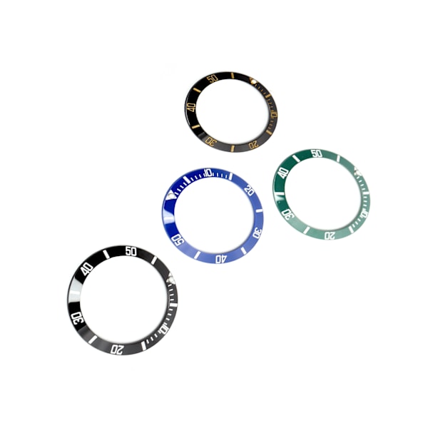 4st keramisk watch Insert Armbandsur Bezel Insert Ring Ersättningsdelar 38mm
