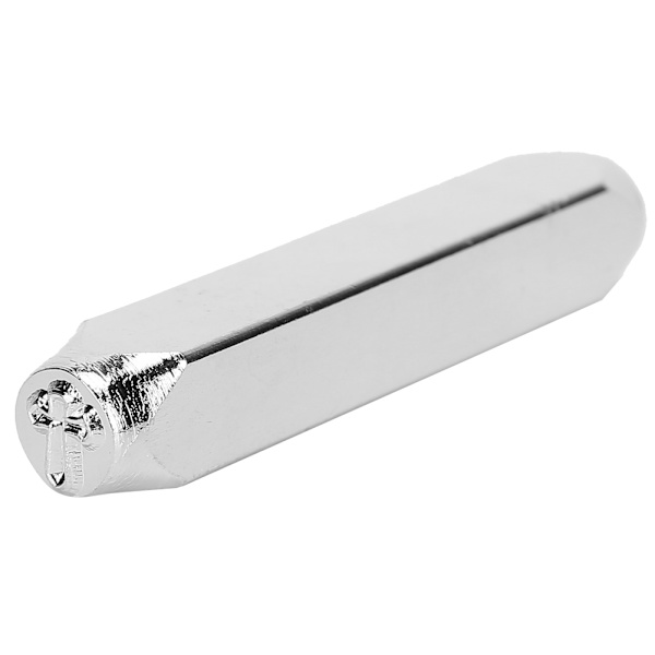 6mm 1/4\" Metallhåndstansingsdesign-stempelverktøy for DIY-smykkeutskjæring og håndverkKors