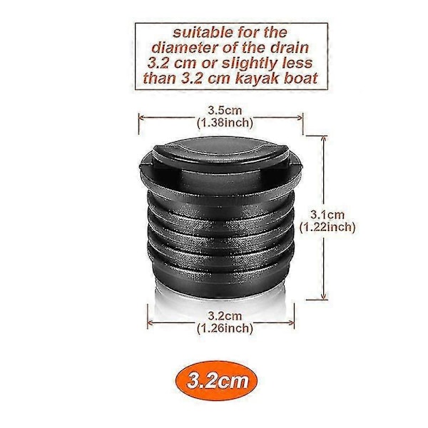 8 kpl 32 cm Veneen Tyhjennystulpat Kajakin Tyhjennystulppa Kajakin Tyhjennystulpat Kajakki Kanoottiin
