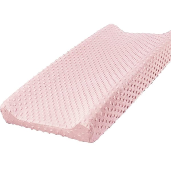 Ultra Pehmeä Minky Dots Vaihtoalusta Peite - Vaaleanpunainen/Harmaa, Hengittävä ja Tyylikäs