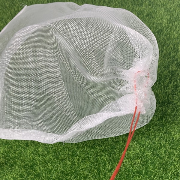 10 stk. netpose - åndbar, transparent, holdbar, dobbeltlags nylonrebssyet polyethylen netpose til hjem og landbrug