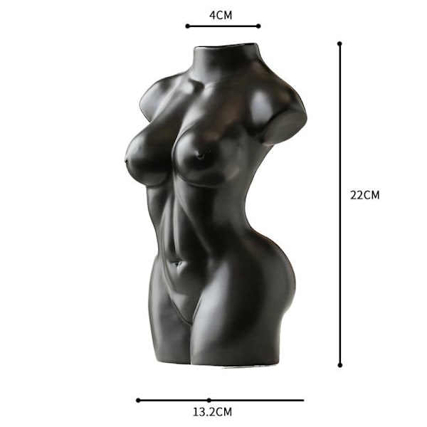 Keramisk vase - Boheme dekoration (sort)