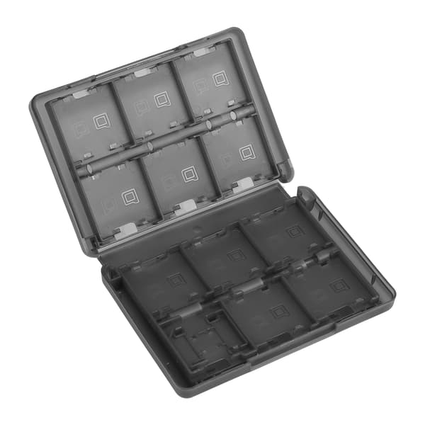 28 i 1 PP Plast Spilkort Etui Patron Opbevaringsboks til Nintendo 3DS DSL DSI LL Sort