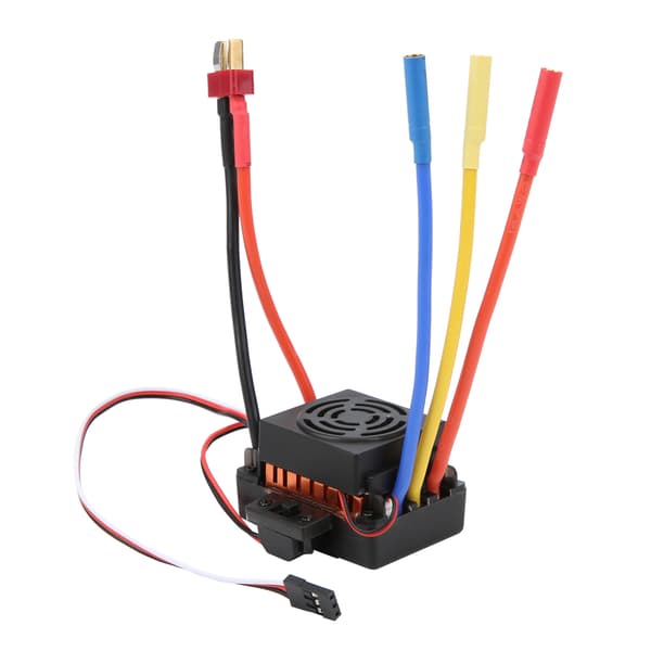 RC ESC 45A vanntett elektronisk hastighetsregulator tilbehørsdeler for 1/10 RC bilmodell Oransje