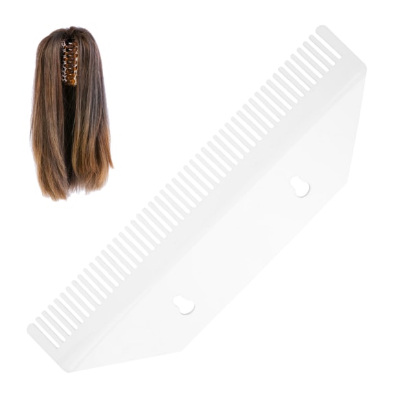 Hair Extension Caddy Akryl Hårstrenger Holder Display Lette parykker OrganizerL Hvit