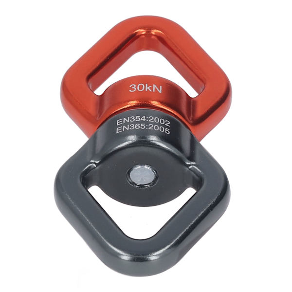 Swing Spinner 360 graders roterande 8-formad universell säkerhetsrotationsanordning för gunga utomhus orange och grå