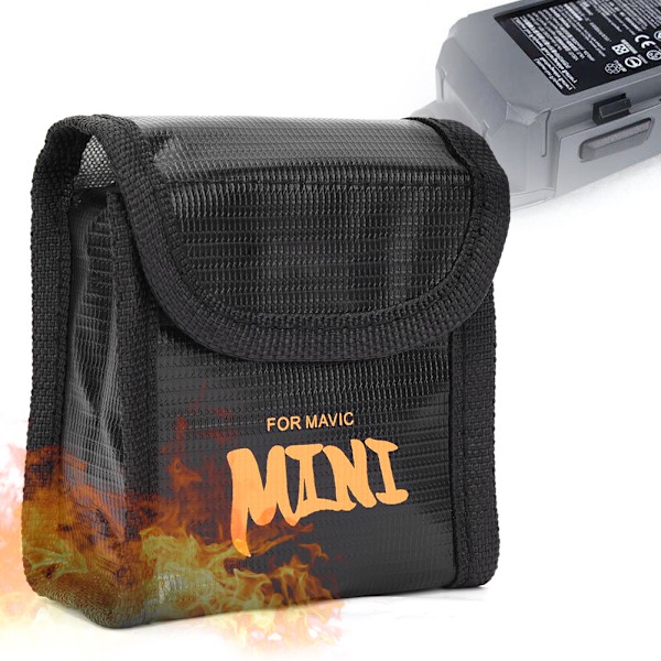 Lithium-batteri eksplosionssikker etui sikkerhedsopbevaringsbeskyttelsestaske passer til Mavic Mini DroneBlack