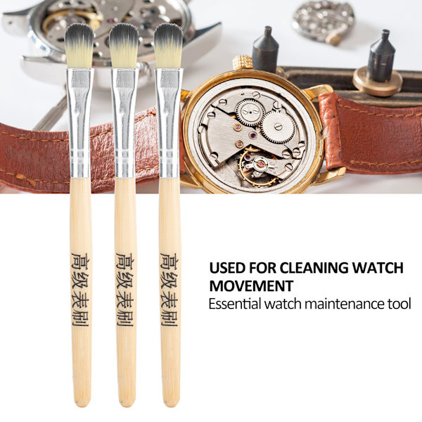3st Watch Smådelar Watch Urverk Rengöringsborste Watch Del Reparationsverktyg