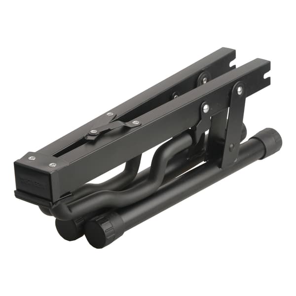 Guitar Stand Jern Materiale Sort Sammenfoldelig Unikt Design Stabil Guitar A Ramme Bas Display Holder