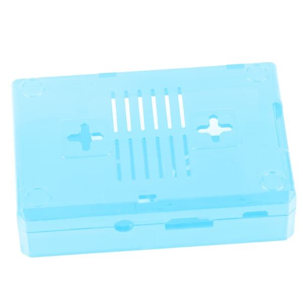 Beskyttende skallboks frostet deksel ABS for Raspberry Pi 3B 3B+ E-stil med skruer (blå)