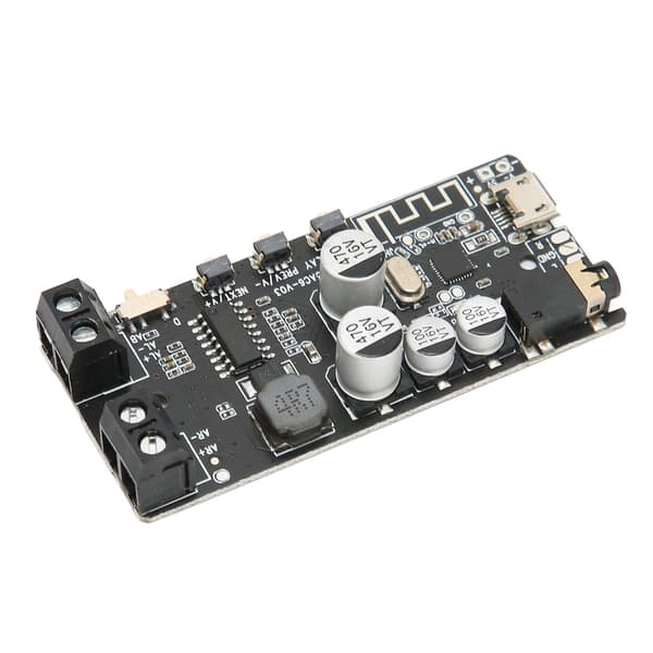 2 kanaler Bluetooth 5.0 Stereo Effektforsterkerkort Bluetooth Vokalmottaker Forsterkerkort Svart