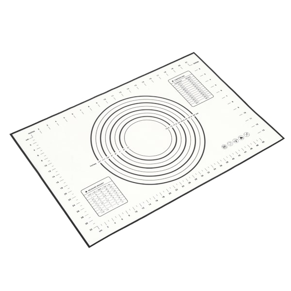 Husholdningskøkken Silikone Nonstick Bagemåtte Rullende Dejpude Kage Konditori Madlavningsredskaber Sort