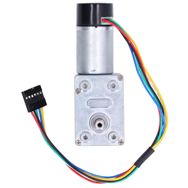 Suurivääntöinen kierukkavaihdemoottori, täysmetallinen itselukittuva enkooderin reduktiomoottori, yksiakselinen 6RPM DC6V