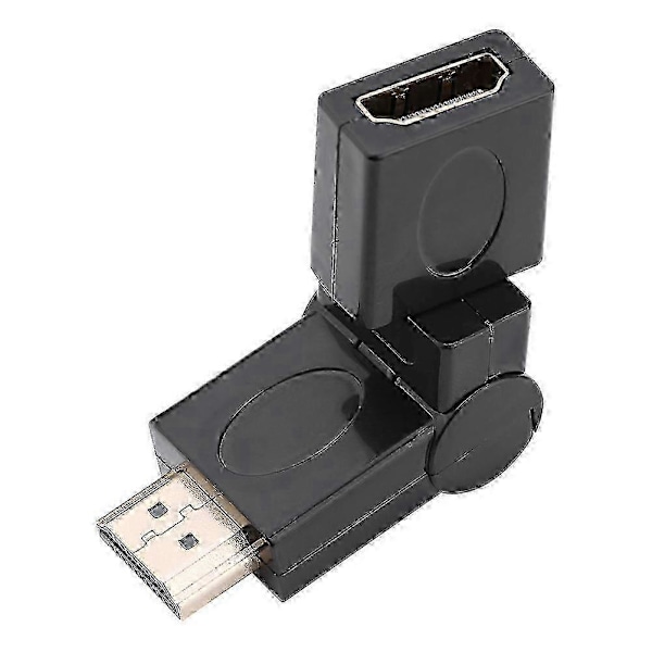 HDMI-uros - HDMI-naaras säädettävä adapterimuunnin 360 asteen pyörivällä nivelletyllä -JRCN
