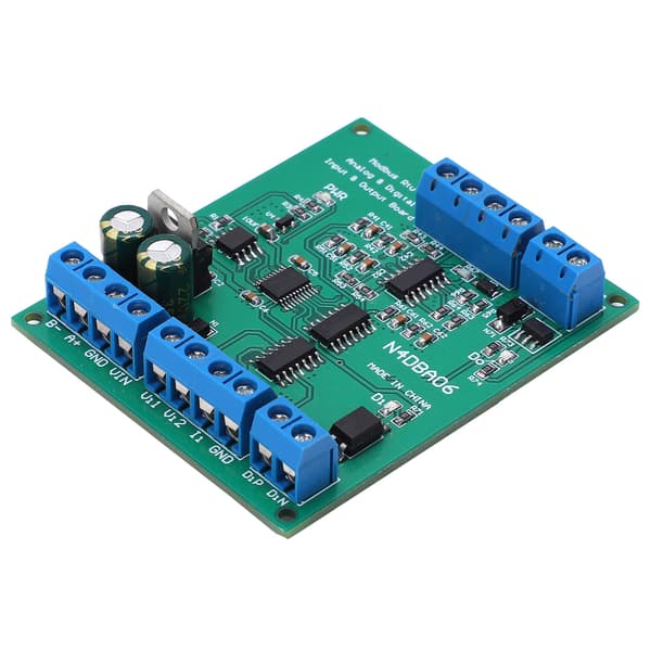 Analog-til-digital-modul RS485 8-kanals ADC DAC-omformer N4DBA06 IO-kort DC 12V