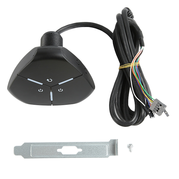 PC Power-knap Dual Power Switch Robust Meget holdbar ABS Desktop Computer Switch til stationær computer