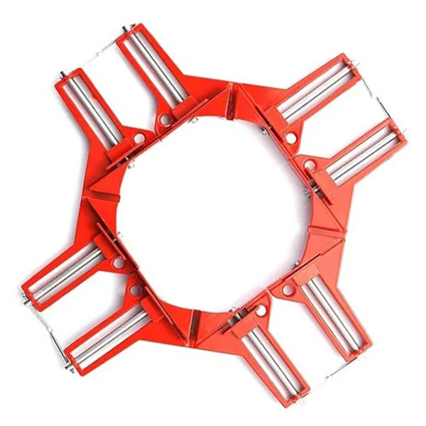 4 stk 90 graders rettvinkelklemme forsterket DIY glass akvarium hurtigfikseringsklemme for trebearbeiding bilderamme