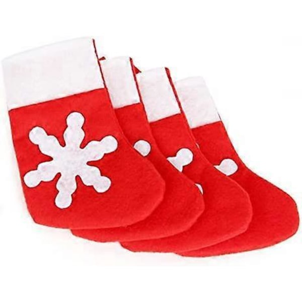 Julmiddagsbestick Bordsdekoration, Julbordsdekoration Julbestick Strumpfickor Hållare 12-pack
