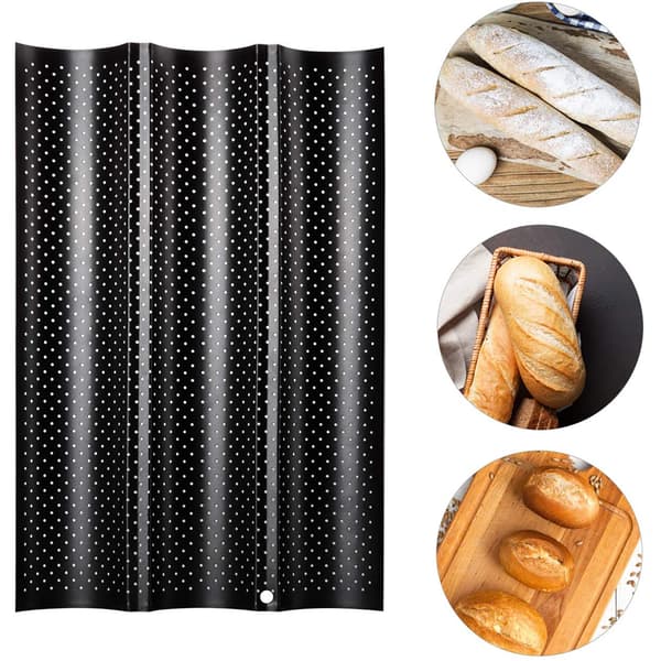 3 brød baguetteform fransk brød bageform non-stick bageform toast madlavning bagere støbning