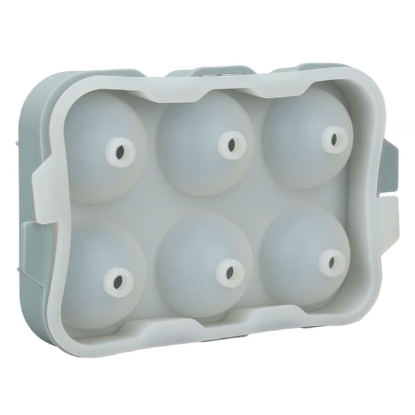 Silikonisbitform DIY Isform med seks hull for oppbevaring av drikkevarer, cocktailer, vin, kaffe