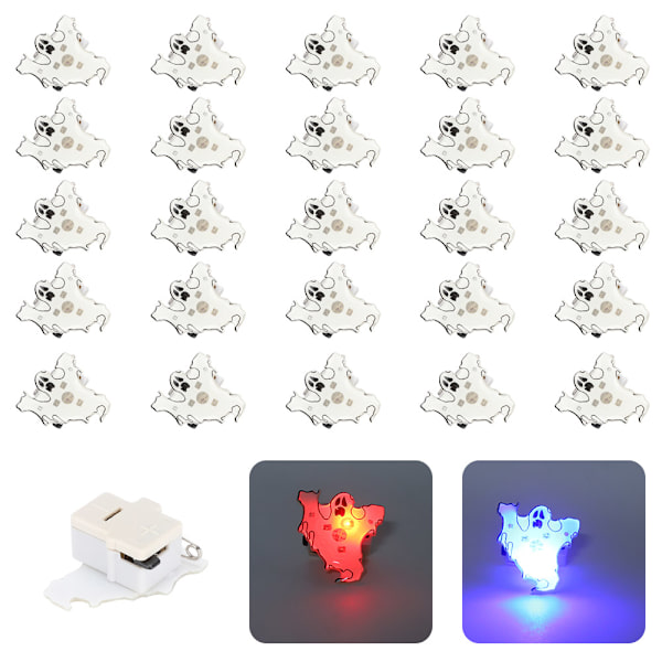 25 stk. Halloween LED-brocher - Søde mønstre Dekoration broche til børnefest