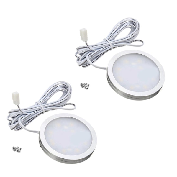 2x 12v Led Lys Rv Campingvogn Trailer Båd Indvendig Loft Under Tag Lys Varm Hvid