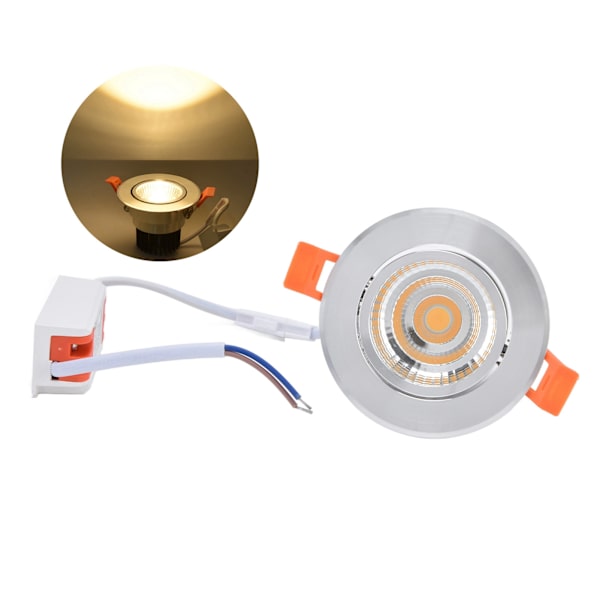 Downlight retningsbestemt vinkelmodulation Flushbonading varmt lys 3000K LED Downlight 100‑264V