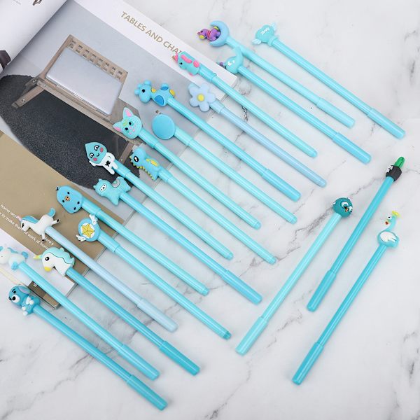 20 stk Cartoon Cute Gel Signature Gel Pen Student Skrive Neutral Pen Papirgave