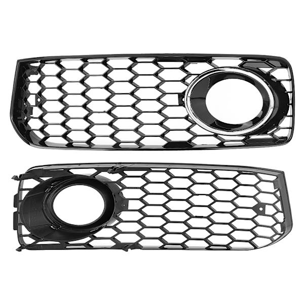 2 kpl auto sumuvalo grilles korvaaminen sähköpinnoitettu aukko sopii Audi A5 S5 08-12