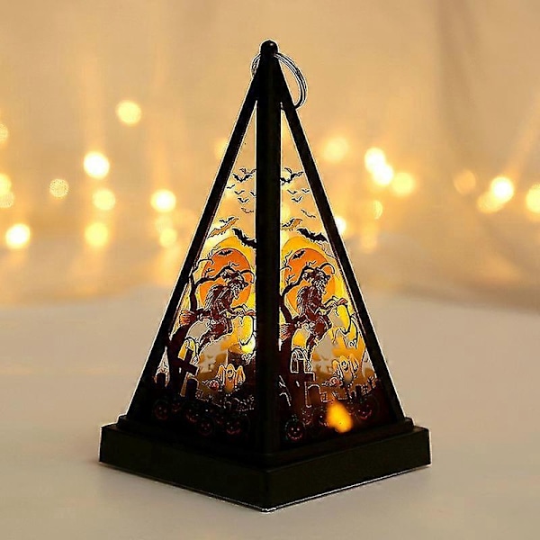 Halloween LED Lysestake Lampe Gresskar Lys Anheng Fest Skrivebord Rekvisitter Ornament Gave 3 stk blandet farge
